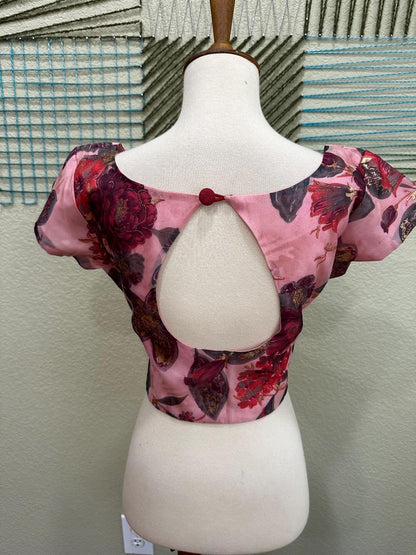 Cocktail Blouse for Saree – Pattern Blouse- Artisan Silk Blouse – Festive & Wedding Ethnic Wear