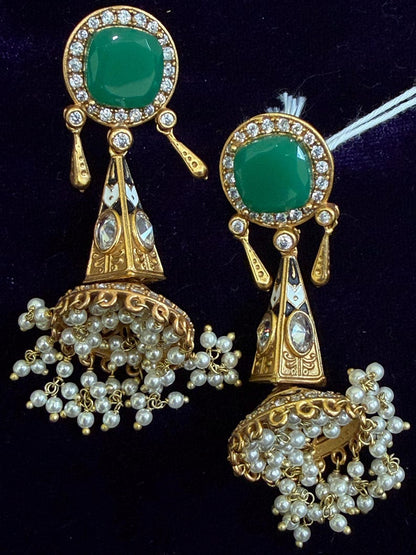 Diamond Earrings Bridal Jewelry Costume silver jewelry Alloy based Jewelry  - SHABURIS Fashion Jewelry
