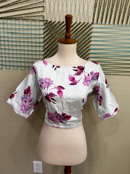 Cocktail Blouse for Saree – Pattern Blouse- Artisan Silk Blouse – Festive & Wedding Ethnic Wear