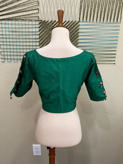 Cocktail Blouse for Saree – Pattern Blouse- Artisan Silk Blouse – Festive & Wedding Ethnic Wear
