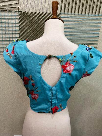 Cocktail Blouse for Saree – Pattern Blouse- Artisan Silk Blouse – Festive & Wedding Ethnic Wear