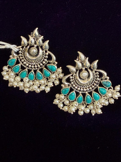 Diamond Earrings Bridal Jewelry Costume silver jewelry Alloy based Jewelry  - SHABURIS Fashion Jewelry