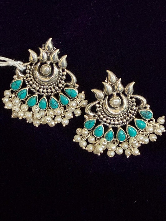 Diamond Earrings Bridal Jewelry Costume silver jewelry Alloy based Jewelry  - SHABURIS Fashion Jewelry