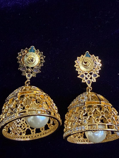 Diamond Earrings Bridal Jewelry Costume silver jewelry Alloy based Jewelry  - SHABURIS Fashion Jewelry