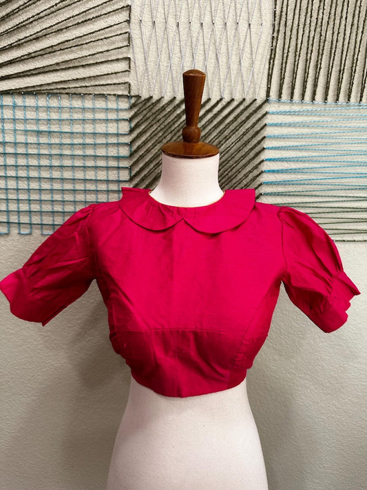 Cocktail Blouse for Saree – Pattern Blouse- Artisan Silk Blouse – Festive & Wedding Ethnic Wear