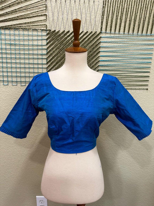 Cocktail Blouse for Saree – Pattern Blouse- Artisan Silk Blouse – Festive & Wedding Ethnic Wear