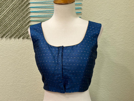 Cocktail Blouse for Saree – Pattern Blouse- Artisan Silk Blouse – Festive & Wedding Ethnic Wear