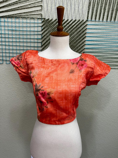 Cocktail Blouse for Saree – Pattern Blouse- Artisan Silk Blouse – Festive & Wedding Ethnic Wear