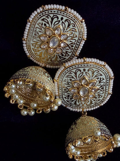 Diamond Earrings Bridal Jewelry Costume silver jewelry Alloy based Jewelry  - SHABURIS Fashion Jewelry