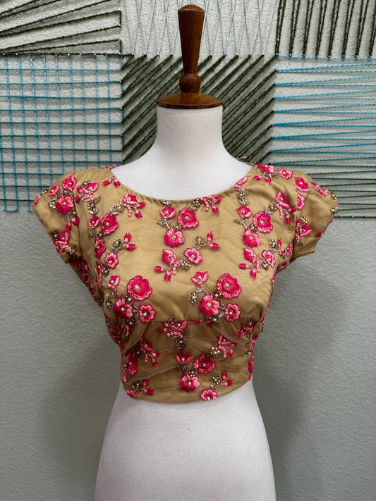 Cocktail Blouse for Saree – Pattern Blouse- Artisan Silk Blouse – Festive & Wedding Ethnic Wear