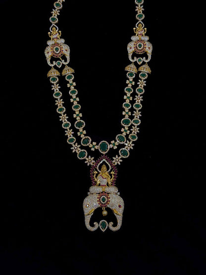 Diamond Necklace Bridal necklace Costume silver jewelry Alloy based Jewelry  - SHABURIS Fashion Jewelry