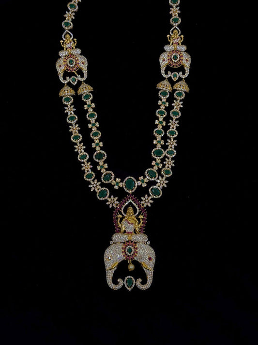 Diamond Necklace Bridal necklace Costume silver jewelry Alloy based Jewelry  - SHABURIS Fashion Jewelry
