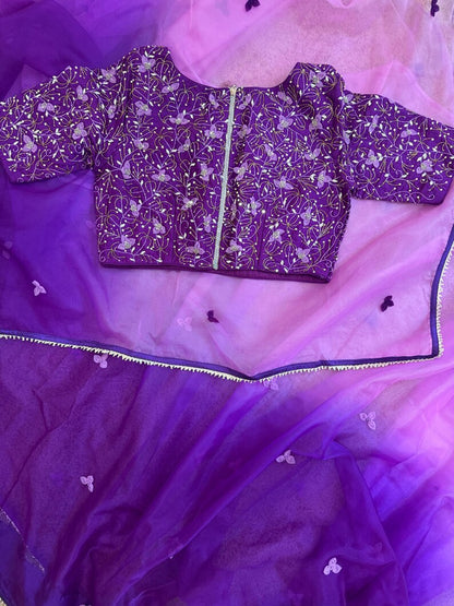 Bandhini saree shibori saree multi colour saree haldi saree Mehendi saree grab party saree with blouse