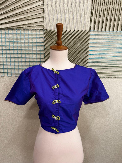 Cocktail Blouse for Saree – Pattern Blouse- Artisan Silk Blouse – Festive & Wedding Ethnic Wear