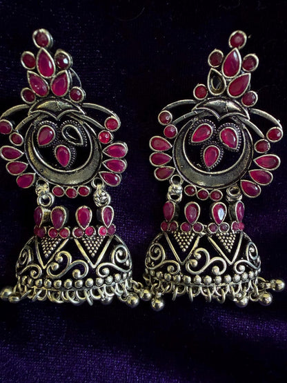 Diamond Earrings Bridal Jewelry Costume silver jewelry Alloy based Jewelry  - SHABURIS Fashion Jewelry
