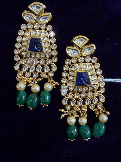 Diamond Earrings Bridal Jewelry Costume silver jewelry Alloy based Jewelry  - SHABURIS Fashion Jewelry