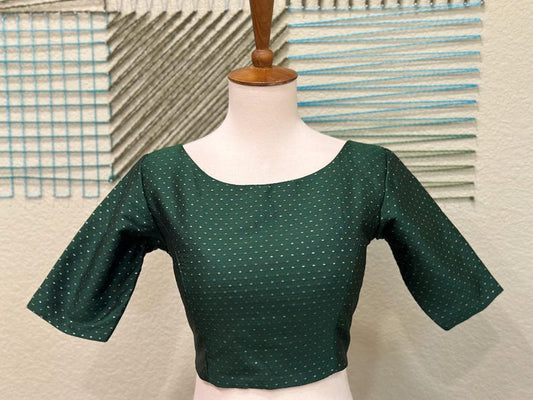 Cocktail Blouse for Saree – Pattern Blouse- Artisan Silk Blouse – Festive & Wedding Ethnic Wear