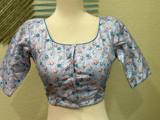 Cocktail Blouse for Saree – Pattern Blouse- Artisan Silk Blouse – Festive & Wedding Ethnic Wear