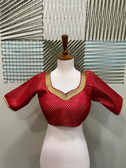 Cocktail Blouse for Saree – Pattern Blouse- Artisan Silk Blouse – Festive & Wedding Ethnic Wear