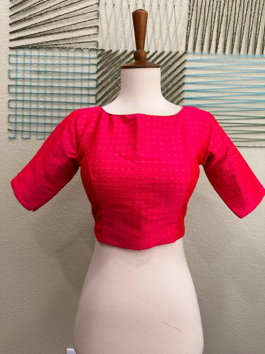 Cocktail Blouse for Saree – Pattern Blouse- Artisan Silk Blouse – Festive & Wedding Ethnic Wear