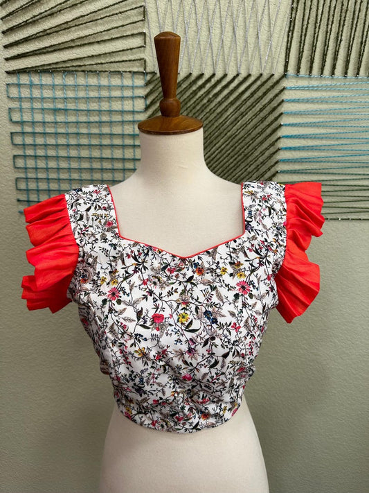 Cocktail Blouse for Saree – Pattern Blouse- Artisan Silk Blouse – Festive & Wedding Ethnic Wear