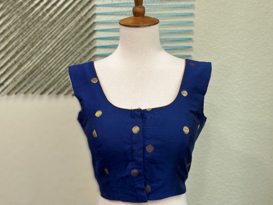 Cocktail Blouse for Saree – Pattern Blouse- Artisan Silk Blouse – Festive & Wedding Ethnic Wear