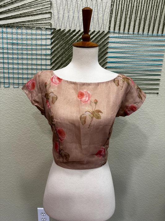 Cocktail Blouse for Saree – Pattern Blouse- Artisan Silk Blouse – Festive & Wedding Ethnic Wear