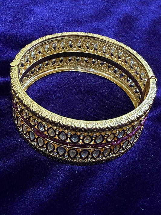 Diamond Bangles Bridal Jewelry Costume silver jewelry Alloy based Jewelry  - SHABURIS Fashion Jewelry