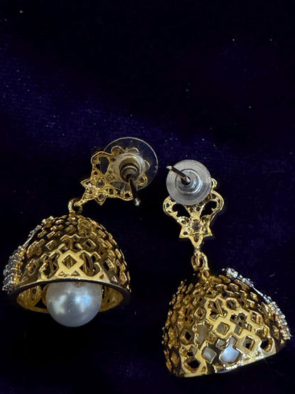 Diamond Earrings Bridal Jewelry Costume silver jewelry Alloy based Jewelry  - SHABURIS Fashion Jewelry