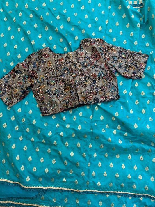 Bandhini saree shibori saree multi colour saree haldi saree Mehendi saree grab party saree with blouse