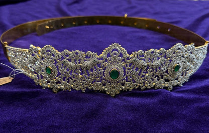 Diamond Vaddanam Bridal Vaddanam Costume silver jewelry Alloy based Jewelry  - SHABURIS Fashion Jewelry
