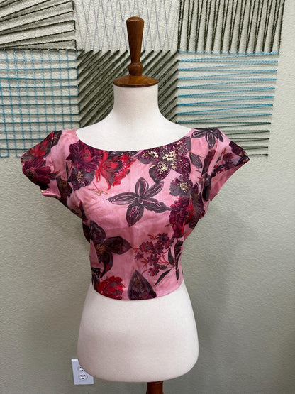 Cocktail Blouse for Saree – Pattern Blouse- Artisan Silk Blouse – Festive & Wedding Ethnic Wear