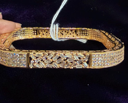 Diamond Bangles Bridal Jewelry Costume silver jewelry Alloy based Jewelry  - SHABURIS Fashion Jewelry