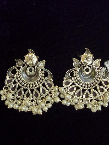 Diamond Earrings Bridal Jewelry Costume silver jewelry Alloy based Jewelry  - SHABURIS Fashion Jewelry