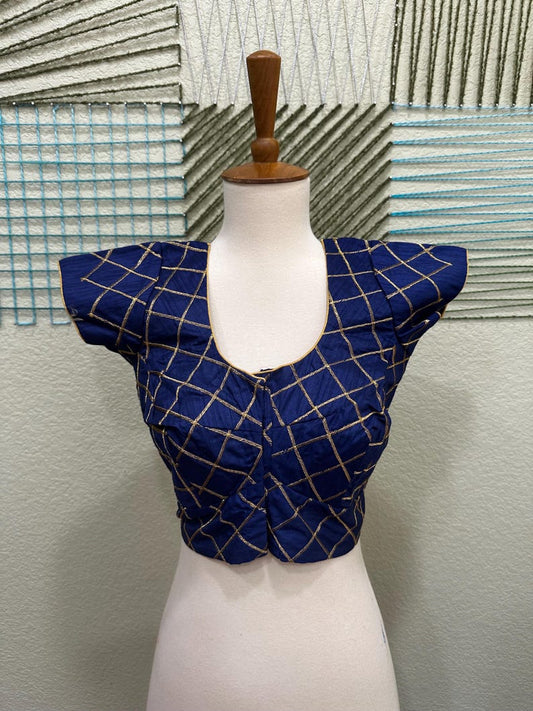 Cocktail Blouse for Saree – Pattern Blouse- Artisan Silk Blouse – Festive & Wedding Ethnic Wear