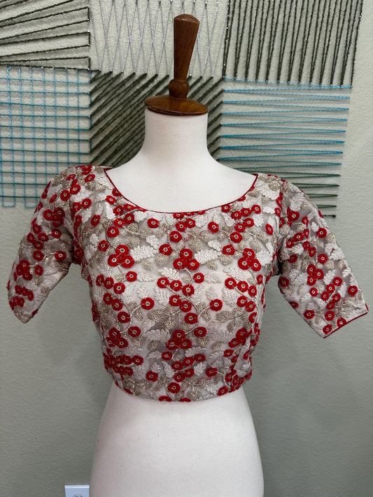 Cocktail Blouse for Saree – Pattern Blouse- Artisan Silk Blouse – Festive & Wedding Ethnic Wear
