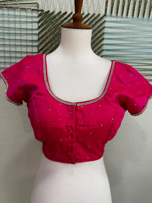 Cocktail Blouse for Saree – Pattern Blouse- Artisan Silk Blouse – Festive & Wedding Ethnic Wear