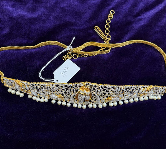 Diamond Vaddanam Bridal Vaddanam Costume silver jewelry Alloy based Jewelry  - SHABURIS Fashion Jewelry