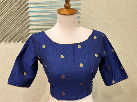 Cocktail Blouse for Saree – Pattern Blouse- Artisan Silk Blouse – Festive & Wedding Ethnic Wear