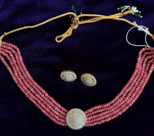 Diamond Necklace Bridal necklace Costume silver jewelry Alloy based Jewelry  - SHABURIS Fashion Jewelry