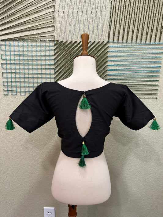 Cocktail Blouse for Saree – Pattern Blouse- Artisan Silk Blouse – Festive & Wedding Ethnic Wear