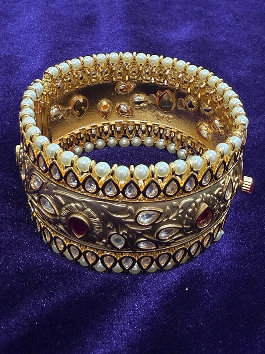 Diamond Bangles Bridal Jewelry Costume silver jewelry Alloy based Jewelry  - SHABURIS Fashion Jewelry