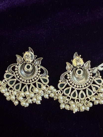 Diamond Earrings Bridal Jewelry Costume silver jewelry Alloy based Jewelry  - SHABURIS Fashion Jewelry