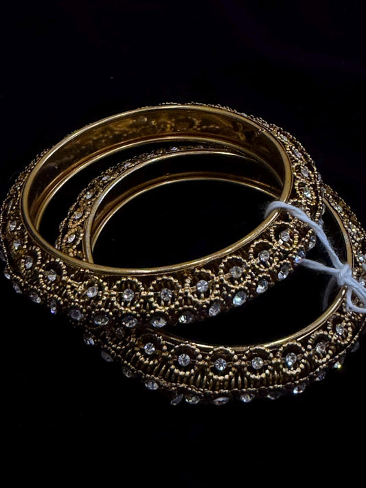 Diamond Bangles Bridal Jewelry Costume silver jewelry Alloy based Jewelry  - SHABURIS Fashion Jewelry