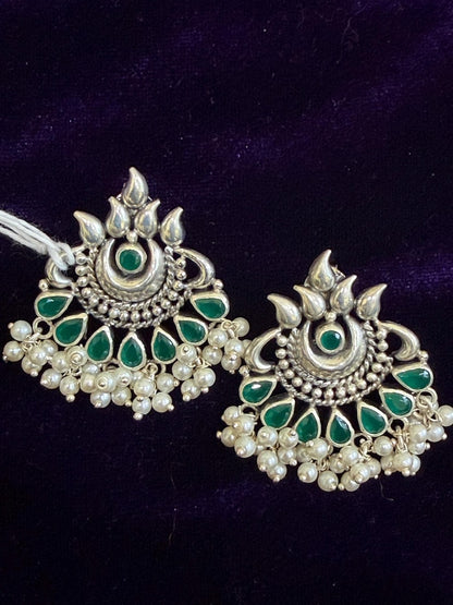 Diamond Earrings Bridal Jewelry Costume silver jewelry Alloy based Jewelry  - SHABURIS Fashion Jewelry