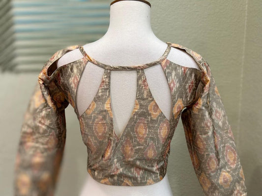 Cocktail Blouse for Saree – Pattern Blouse- Artisan Silk Blouse – Festive & Wedding Ethnic Wear