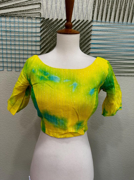 Cocktail Blouse for Saree – Pattern Blouse- Artisan Silk Blouse – Festive & Wedding Ethnic Wear