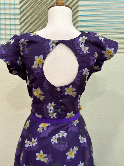 Crop Top | Designer Lehenga | Mehendi & Haldi Lehenga Choli | Blue printed Lehenga Set | Indian Wedding Guest Outfit | Pre Wedding Ceremony Dress