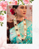 Navaratan necklace diamond necklace 925 silver with 22k gold plated- Ready Stock in Hyd Store -SHABURIS