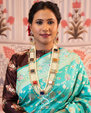 Navaratan necklace diamond necklace 925 silver with 22k gold plated- Ready Stock in Hyd Store -SHABURIS